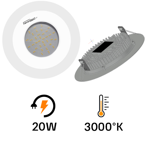 Girasole 20W 120° INCASSO